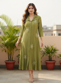 Saira Pleated Dress