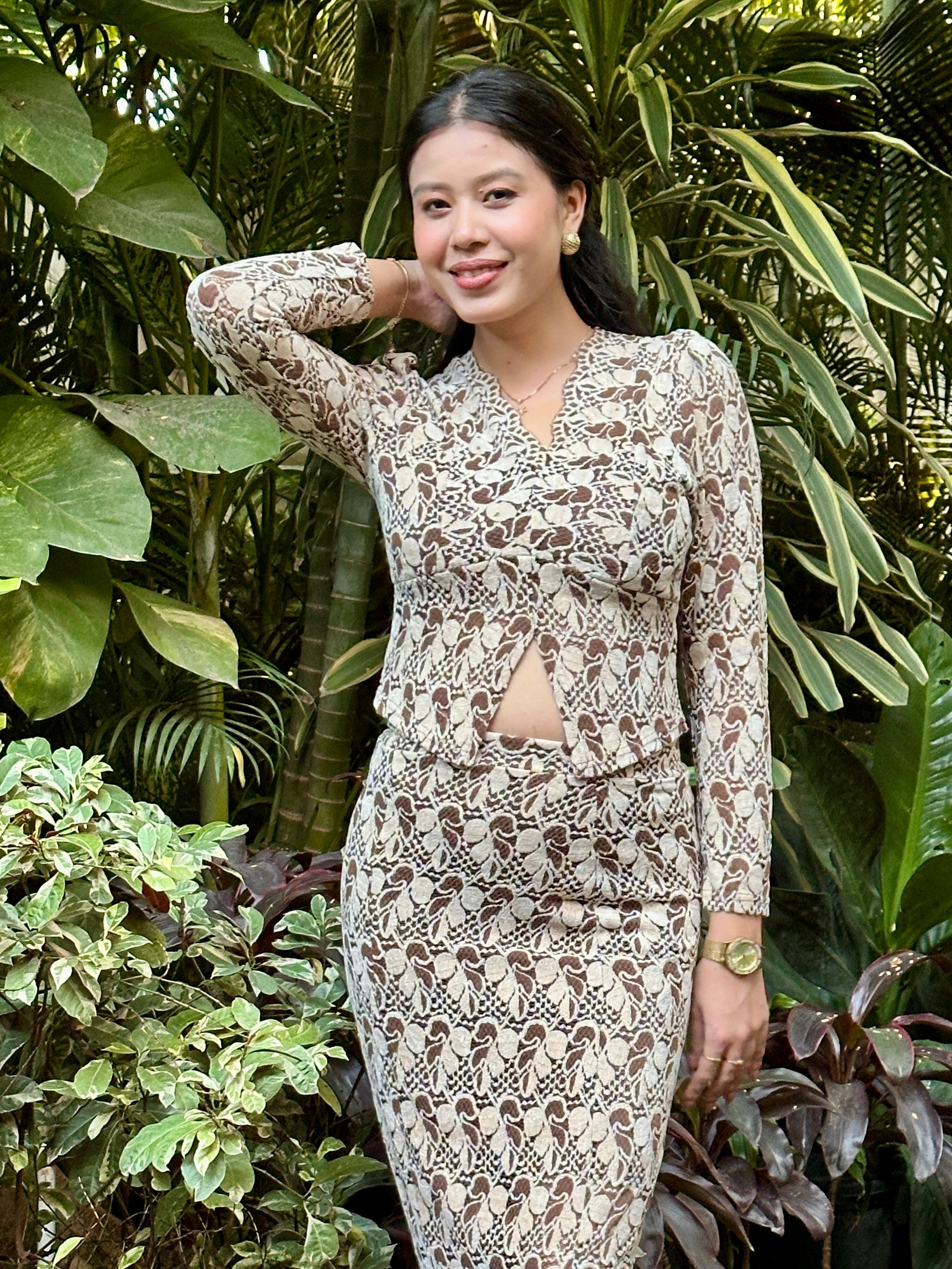 Flora Luxe Cut-Out Lace Set