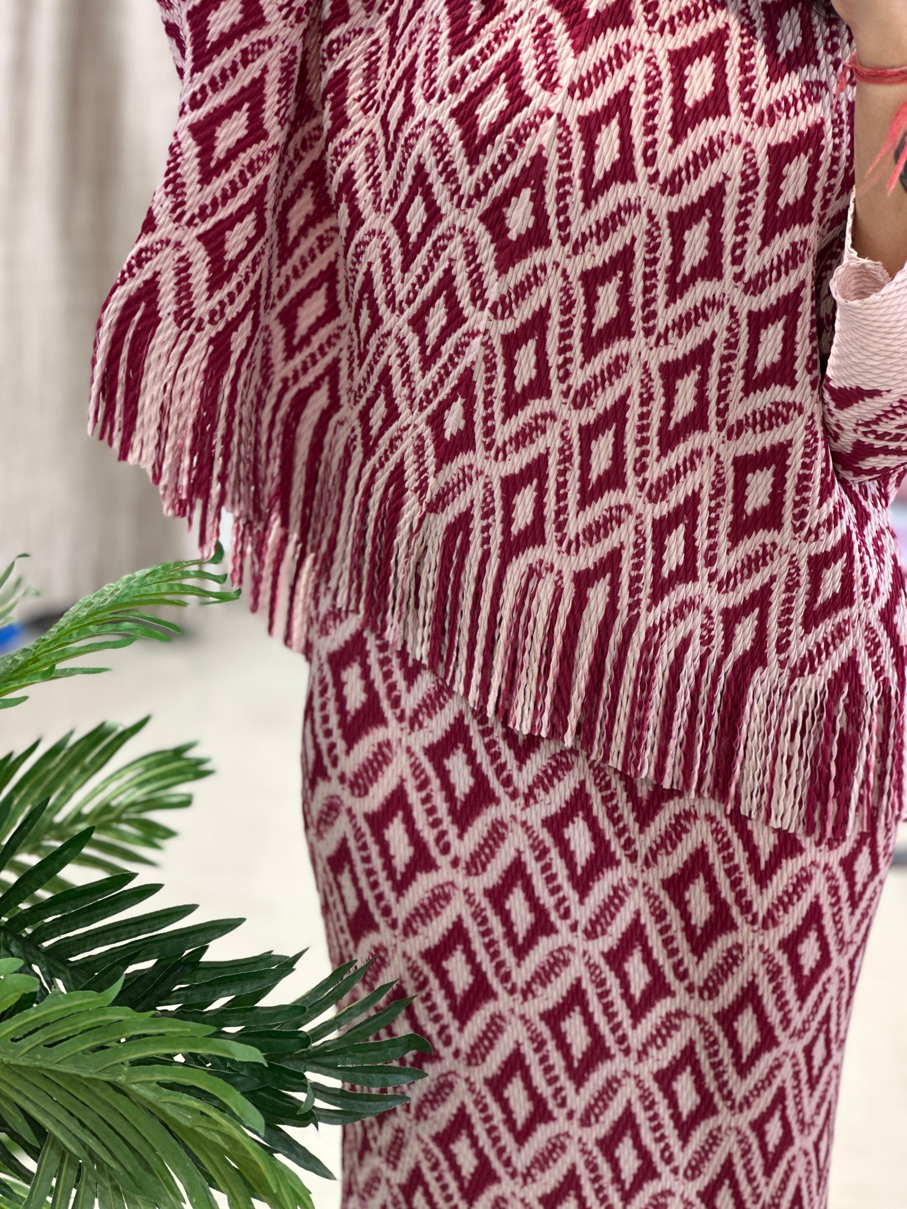 PRINTED BAMBOO SKIRT SET