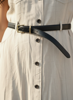 Linen Shirt Dress with Belt