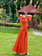 Irene Metallic Set- Orange