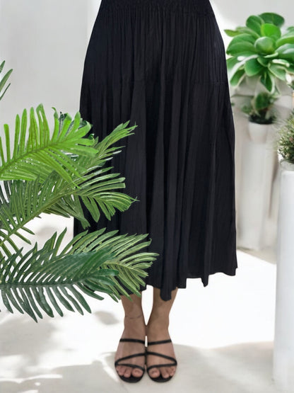 Julieta Flare Dress- Black
