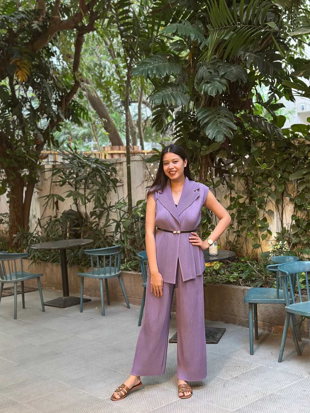 Amethyst Pleat Co-Ord Set