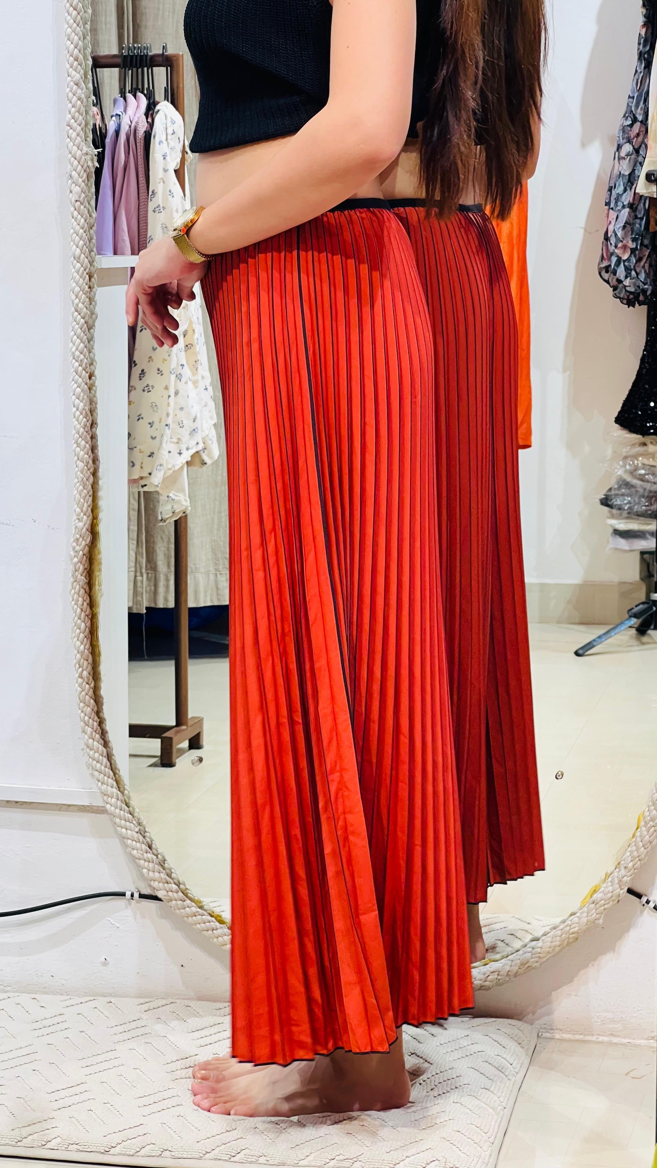 The Signature High-Rise Pleated Palazzo Trousers