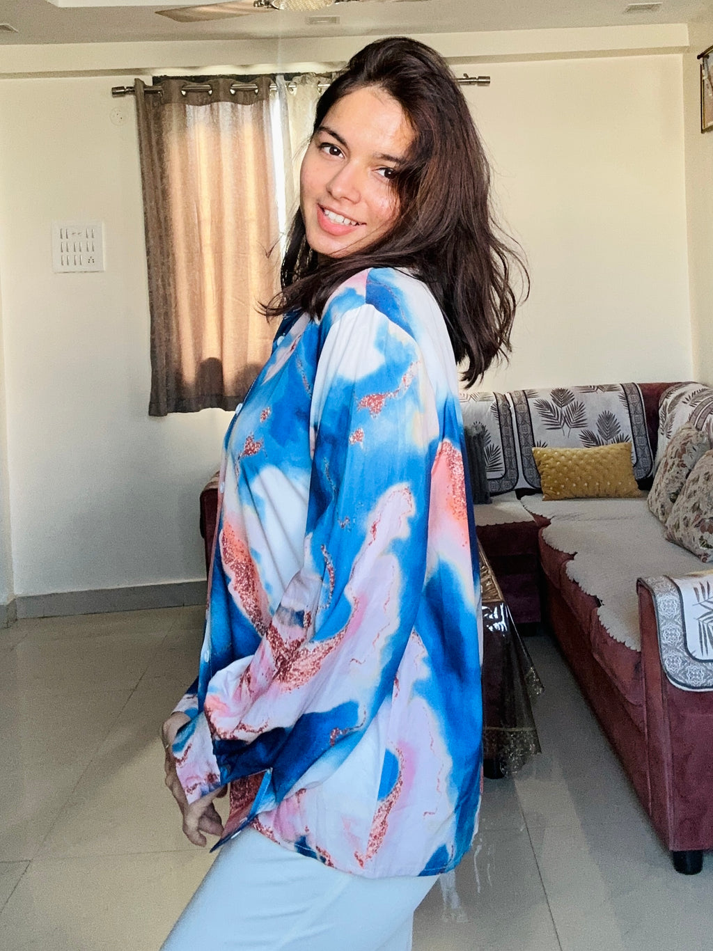 Aurora Satin Crepe Shirt