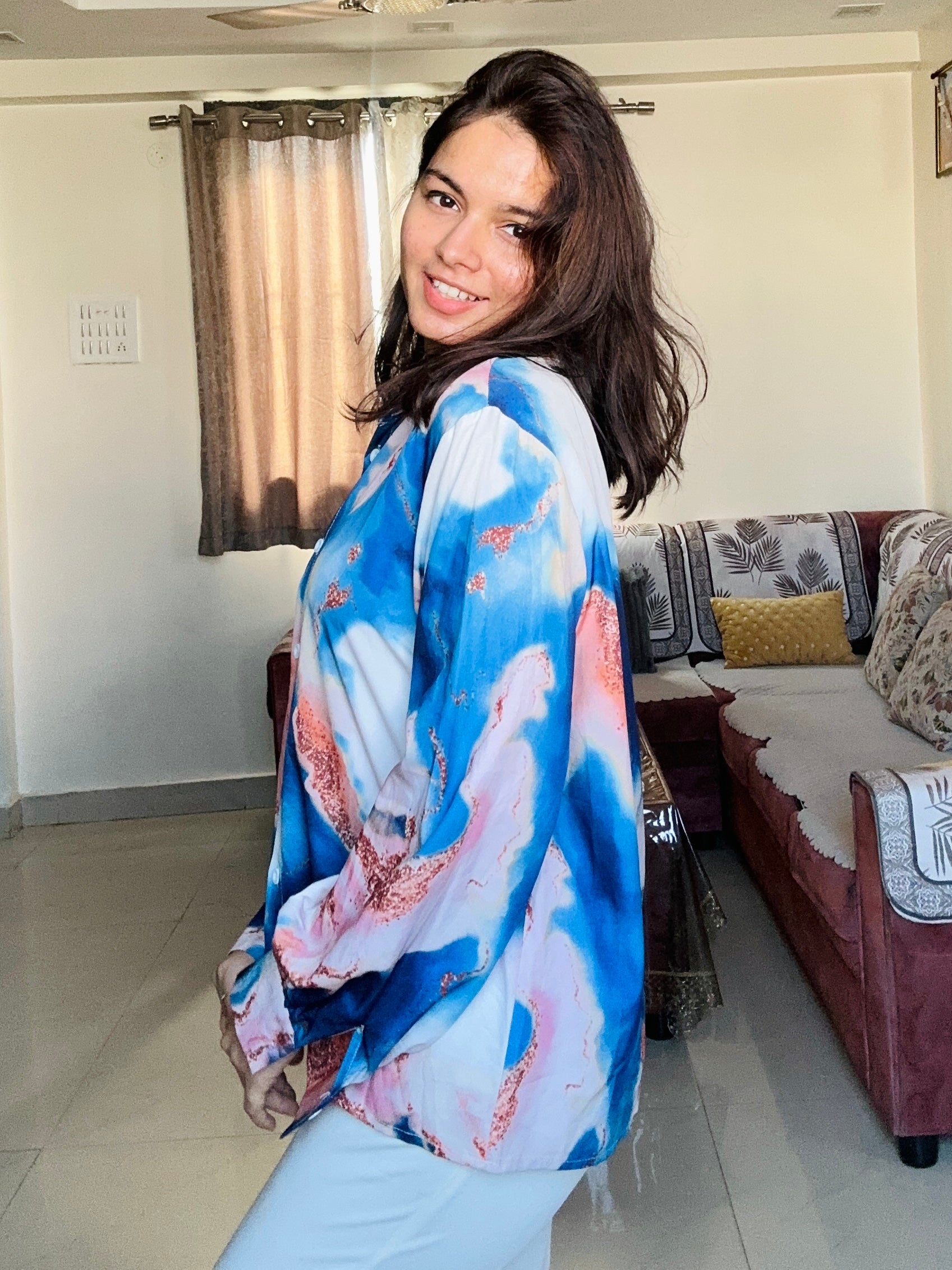 Aurora Satin Crepe Shirt