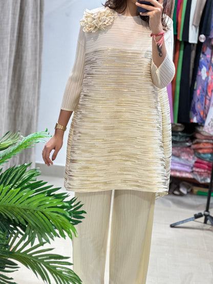 Cream Tunic Set