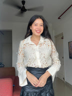 The Guipure Lace Statement Blouse
