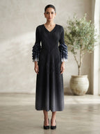 Summer Ombré Pleated Dress