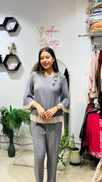 Sienna Splatter Premium Pleat Co-ord