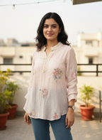 Floral Embroidered Tunic