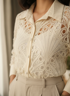 The Guipure Lace Statement Blouse