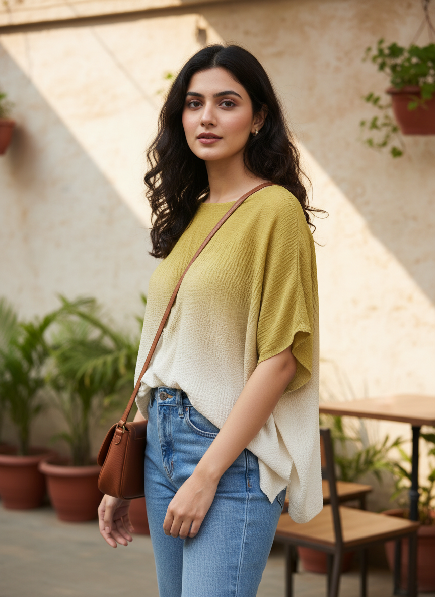 Ombré Textured Top