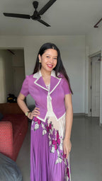 VIOLETTE Butterfly Pleated Dress