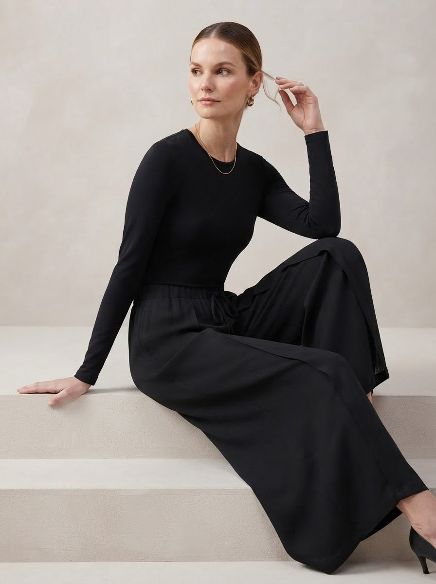 Black wrap Pants