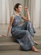 Chanderi  Embroidered Pant