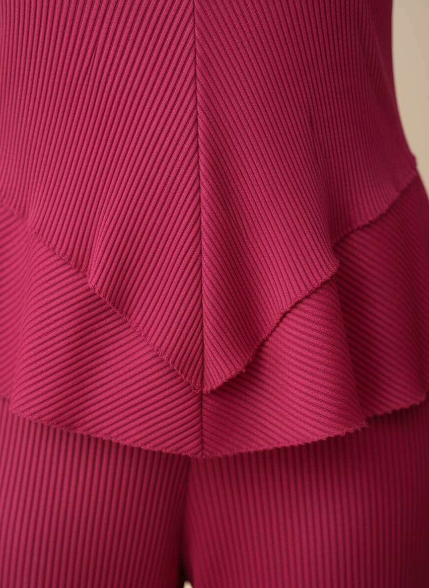 The Aurelia Pleated Peplum Co-ord Set