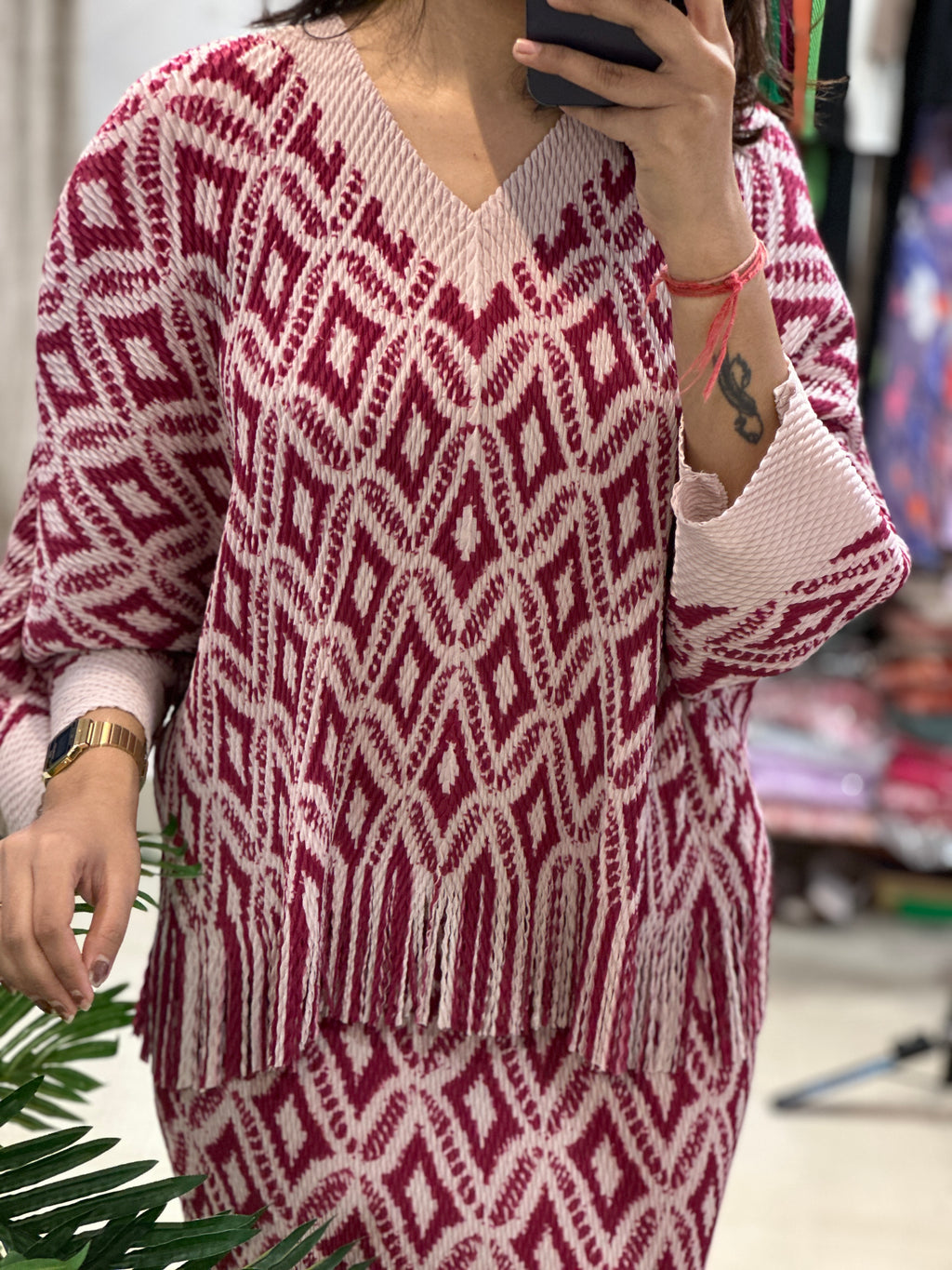 PRINTED BAMBOO SKIRT SET