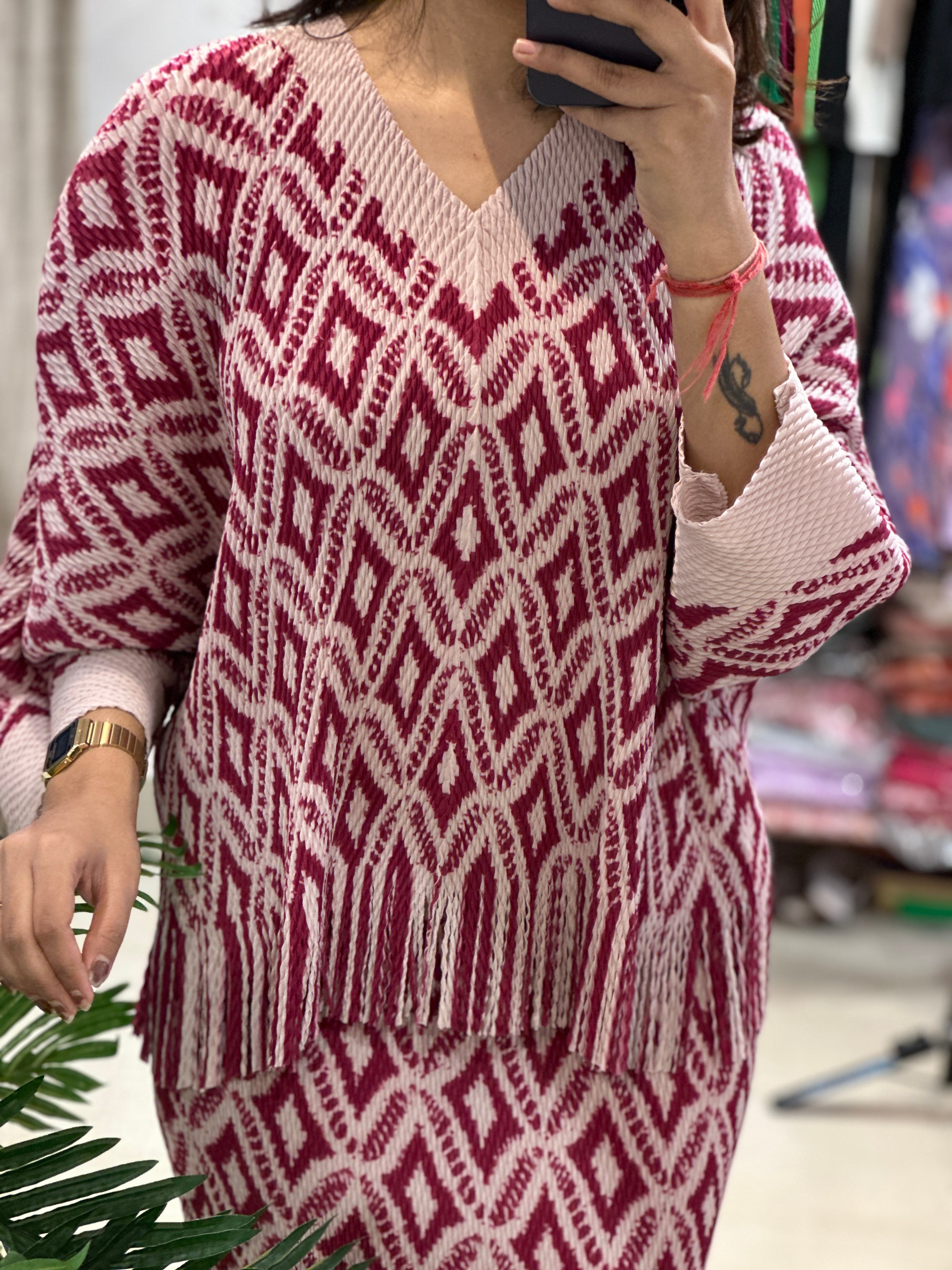 PRINTED BAMBOO SKIRT SET