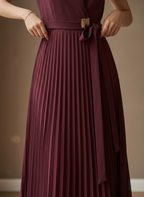 Plum Blazer Tie Dress