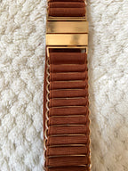 CHIC BROWN ELASTIC BELT