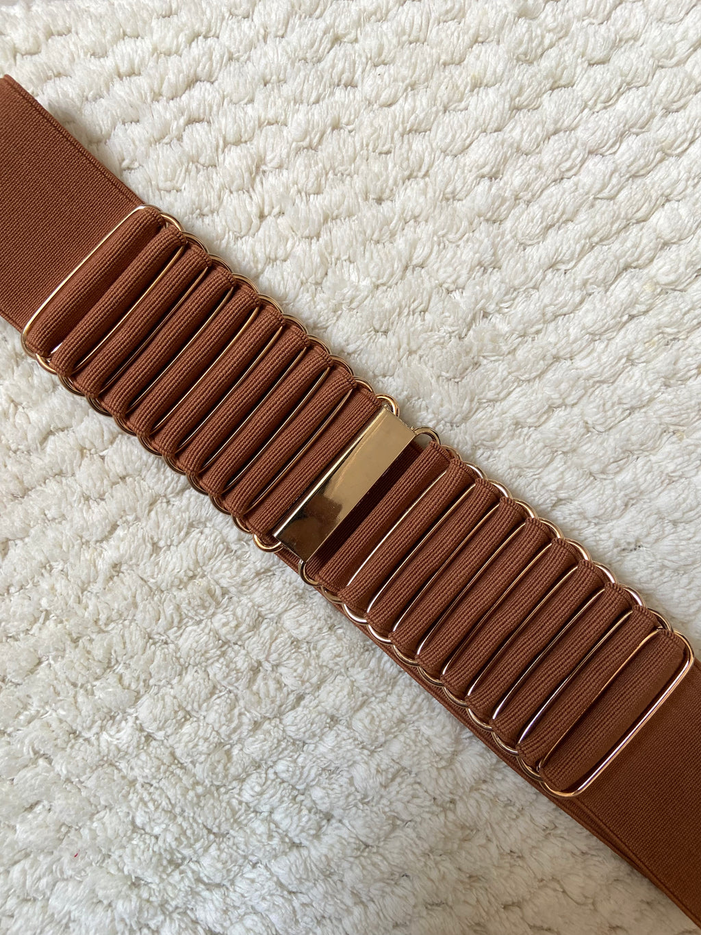 CHIC BROWN BELT-3INCH