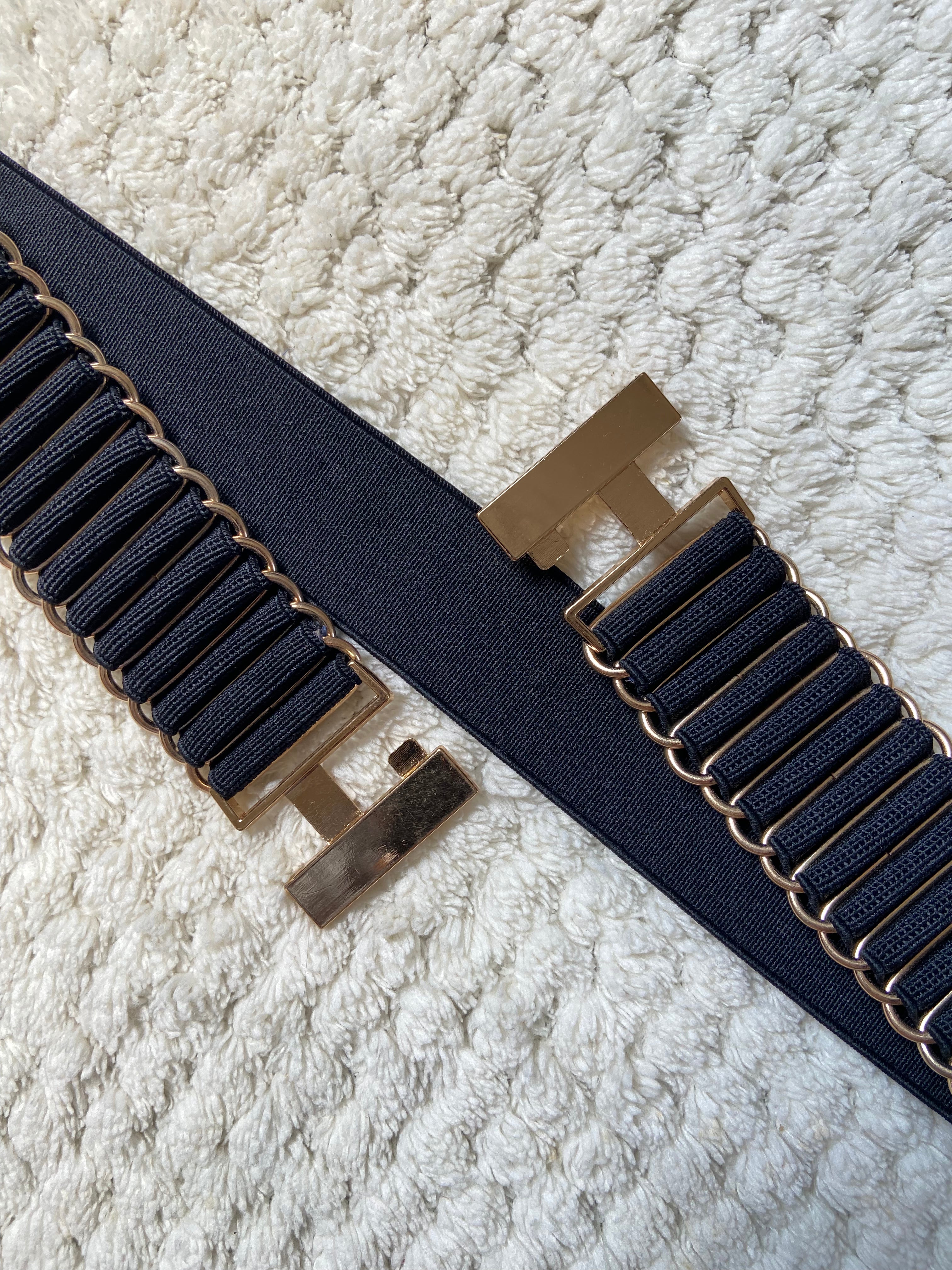 BLACK ELASTIC BELT