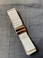 WHITE ELASTIC BELT