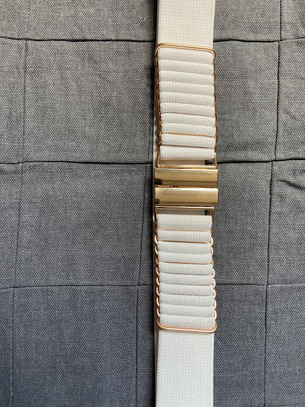 WHITE ELASTIC BELT