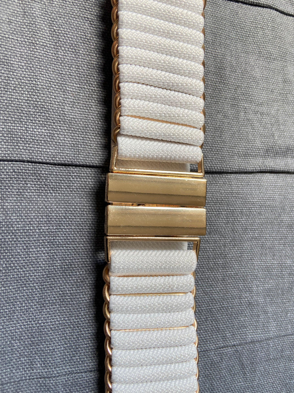 WHITE ELASTIC BELT