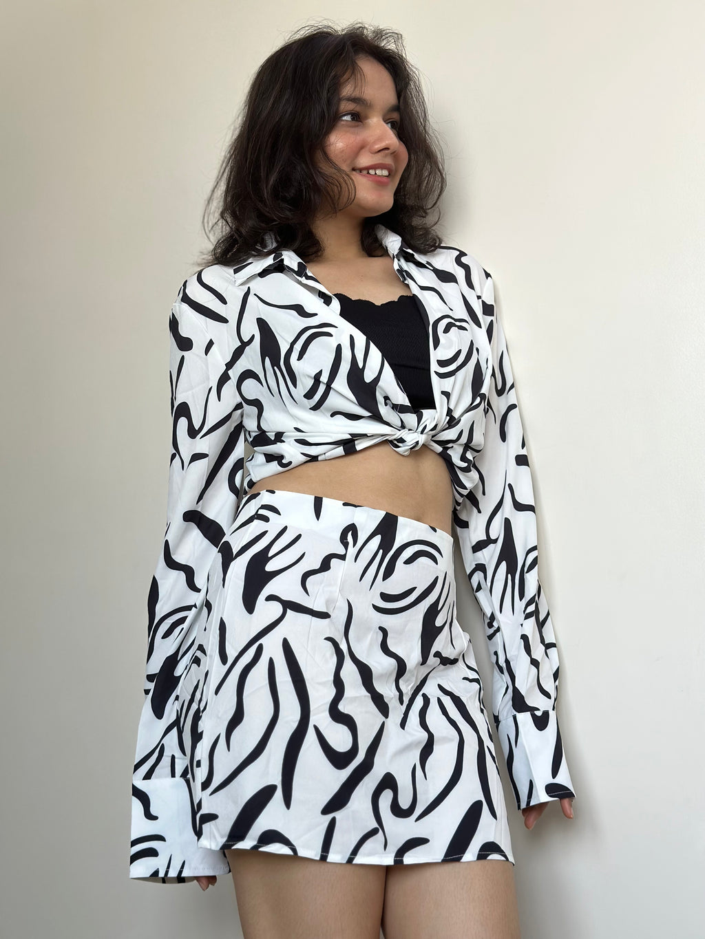 OLIVIA CO-ORD WITH SKIRT SET