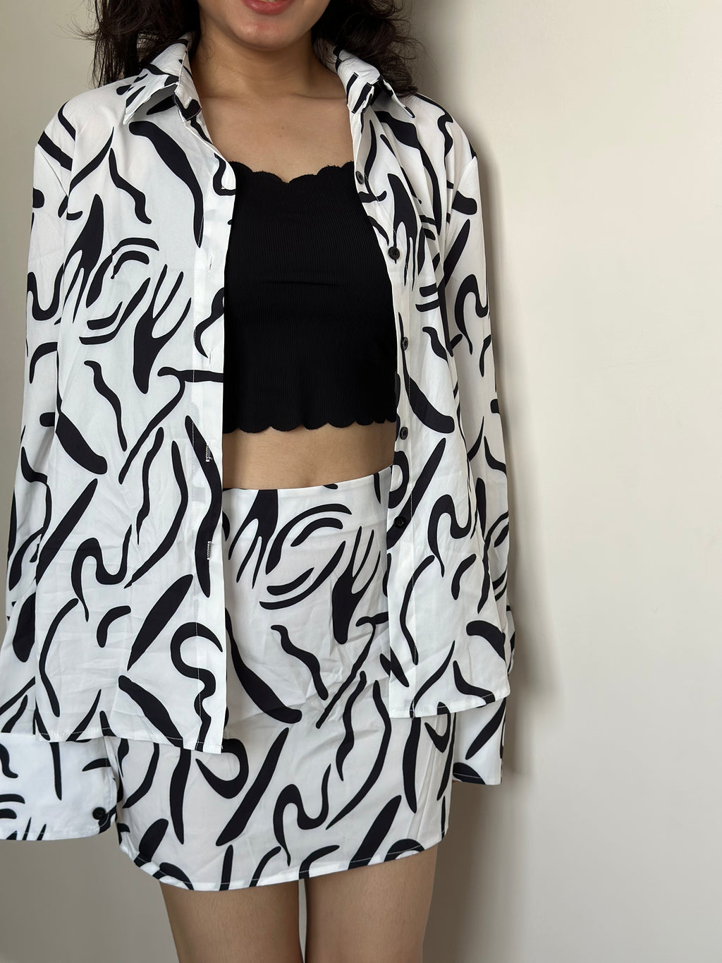 OLIVIA CO-ORD WITH SKIRT SET