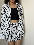 OLIVIA CO-ORD WITH SKIRT SET
