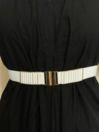WHITE ELASTIC BELT