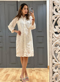 WHITE SHIRT DRESS