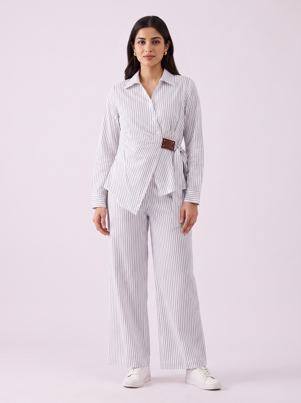 Striped Linen Set