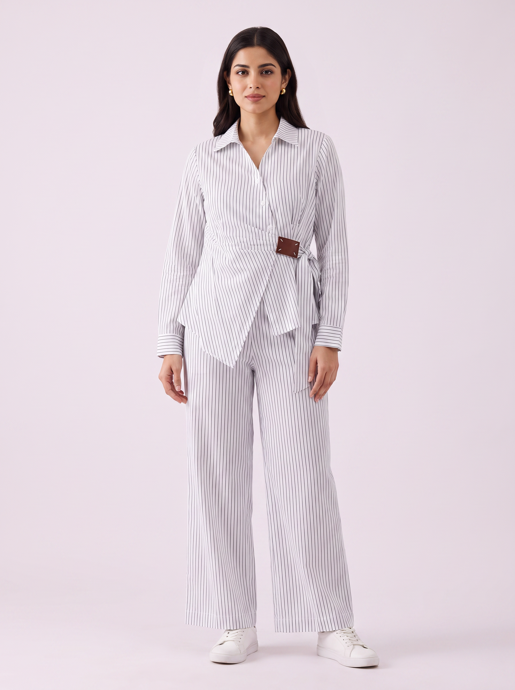 Striped Linen Set