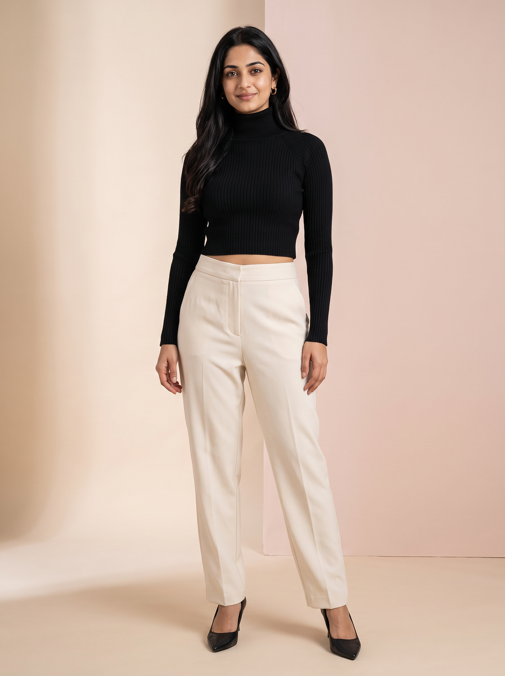 Aurelia Knit Turtleneck Top