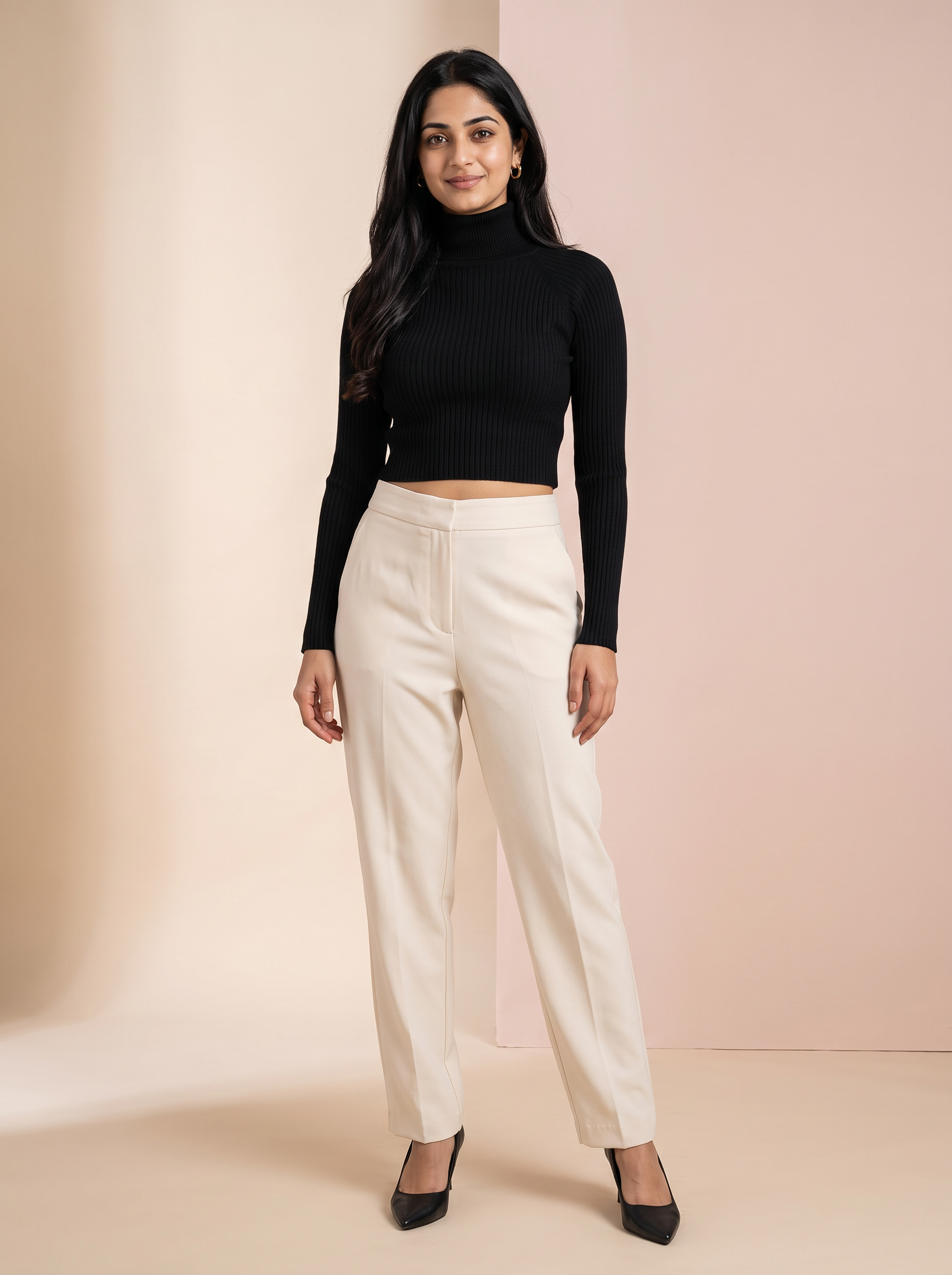 Aurelia Knit Turtleneck Top