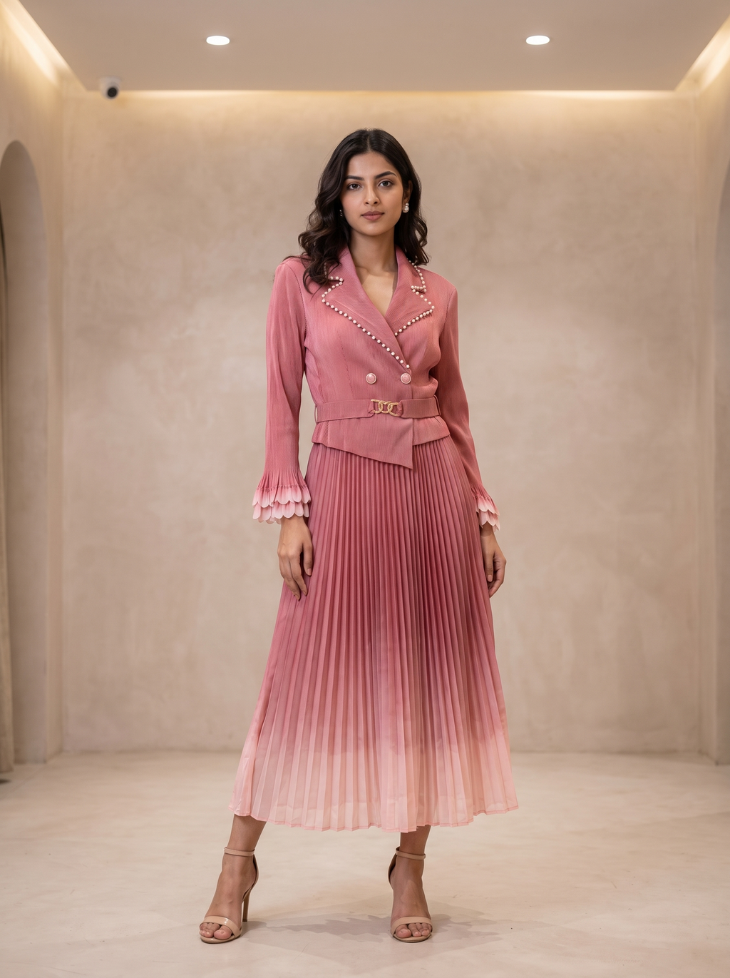 Selina Pleated Dress
