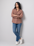 Lace Applique Linen shirt