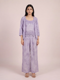 The Lavender Mist Three-Piece Textured Co-ord Set