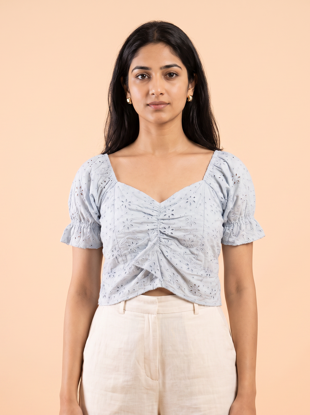 Sienna  Eyelet Crop Top