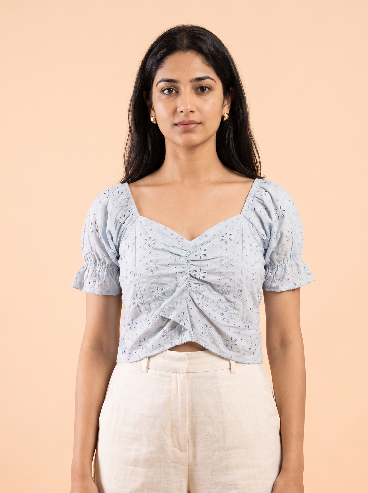 Sienna  Eyelet Crop Top