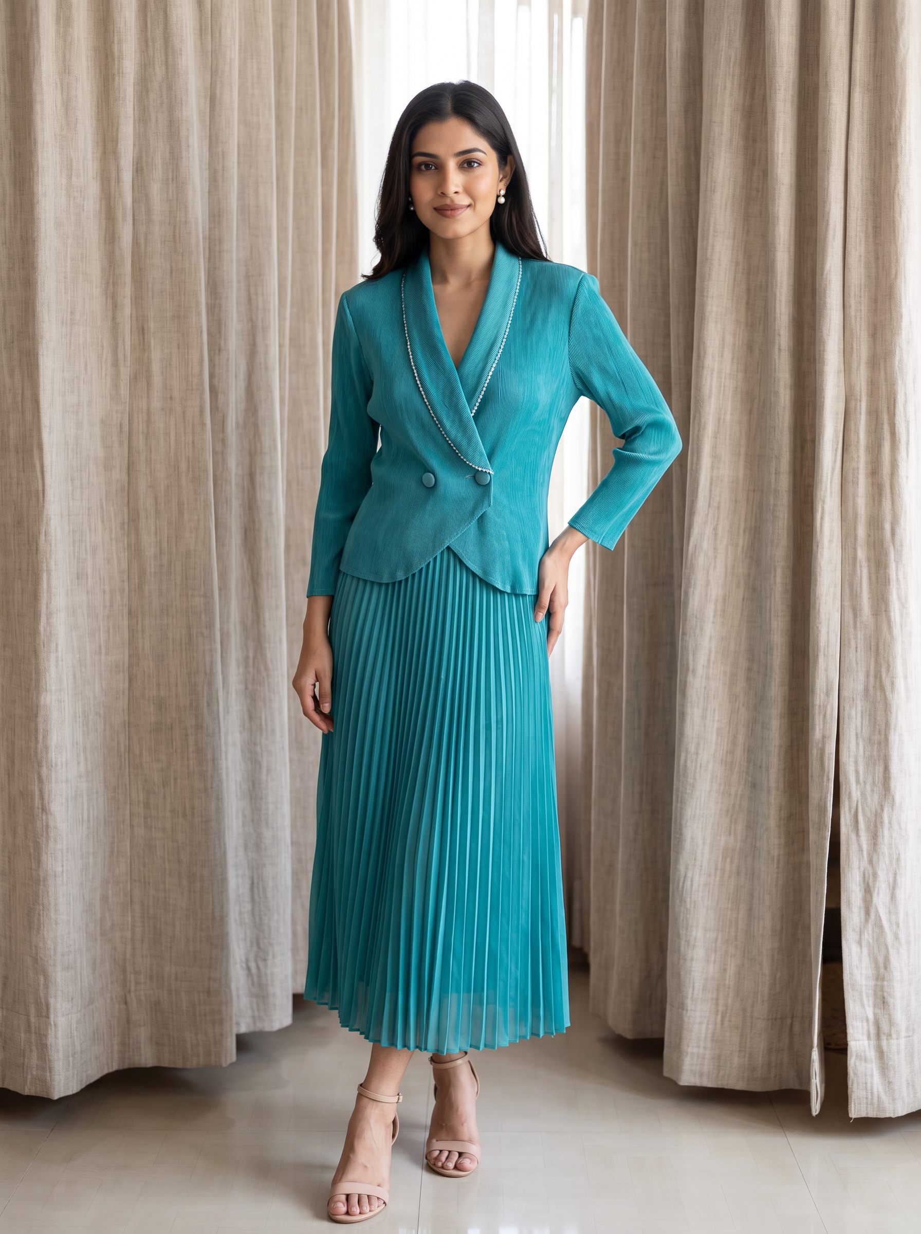 Zaliya Pleated Dress