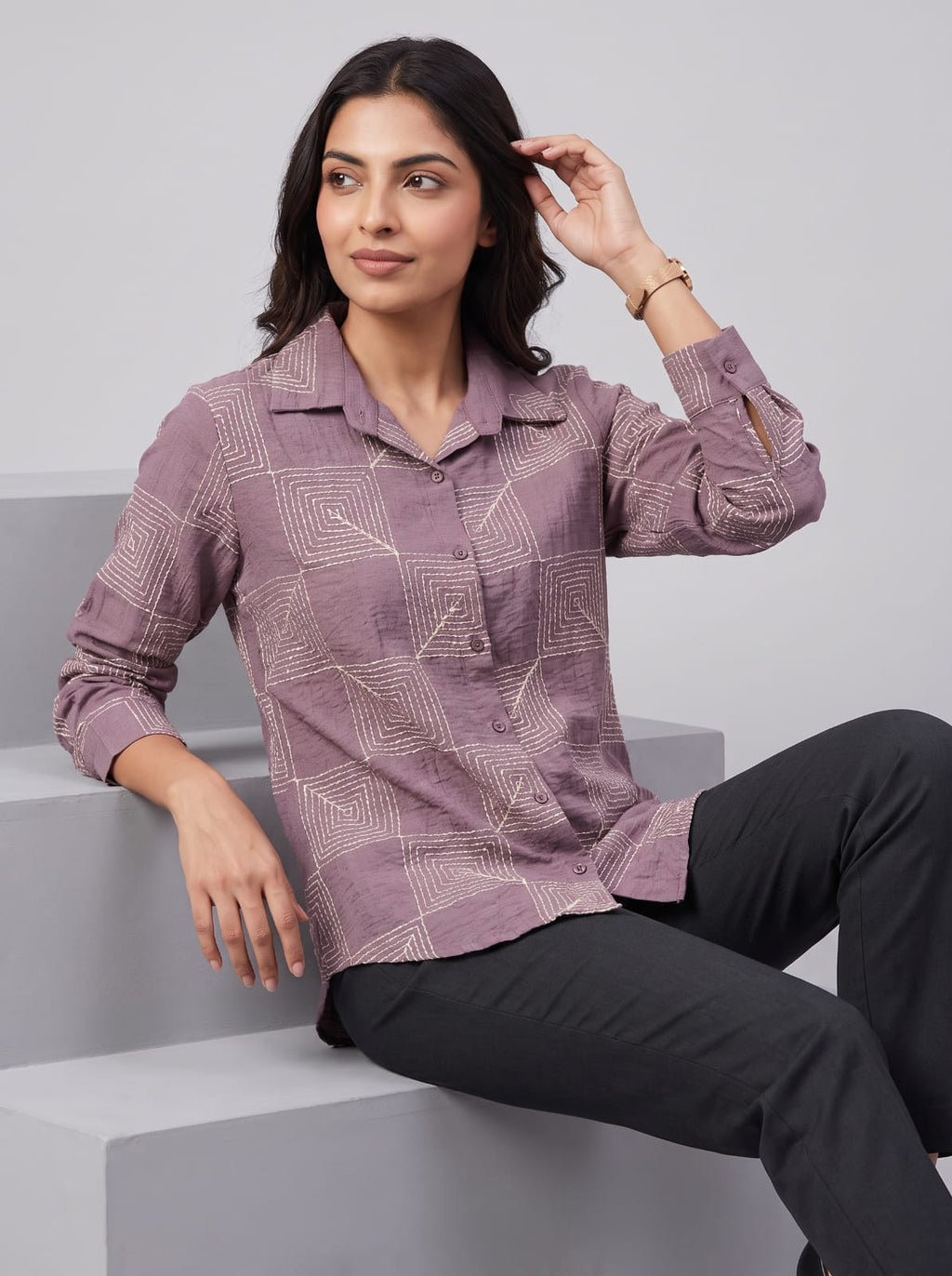 Linen-Blend shirt