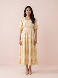 Aurelia Golden Bloom Dress