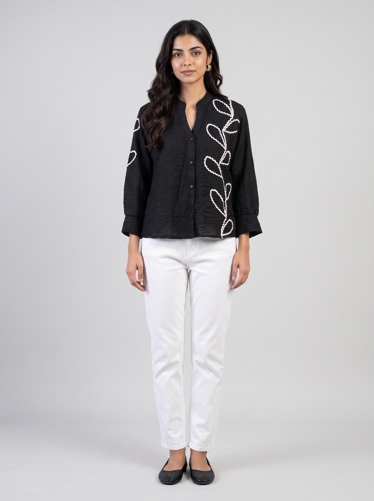 Embroidered Mandari shirt