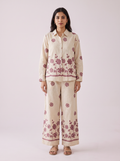 Floral printed Linen Khadi Co-ord Set