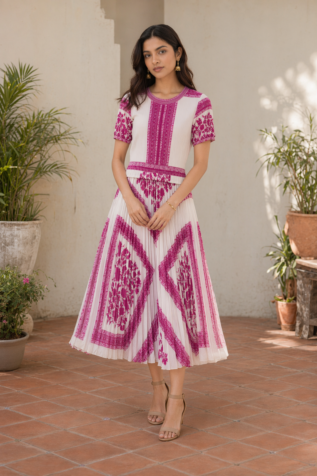 Sania Pleated Dress
